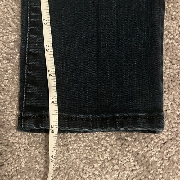 Mavi Gold Ada Mid Rise Dark Blue Wash Boyfriend Jeans 24X27 - Picture 13 of 14